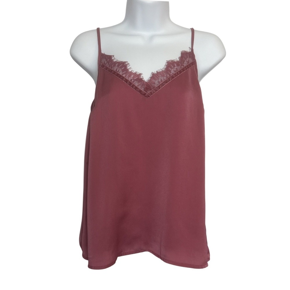Abercrombie & Fitch Y2K Cami Top Small Pink Lace Trim Babydoll Coquetteโ Flowy